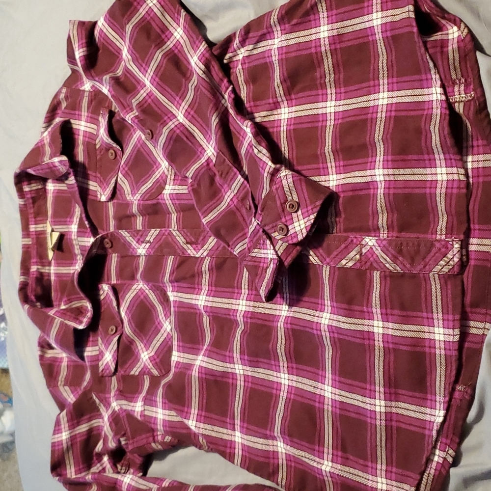 Women's Duluth Trading Co flannel top size L